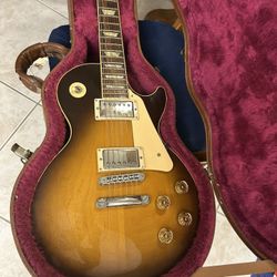 Gibson Les Paul Standard Tobacco Burst Very Clean With Case $1900 35 Years Old !!!