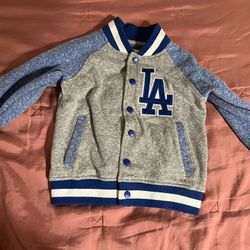 Kids LA DODGERS varsity Jacket 2t