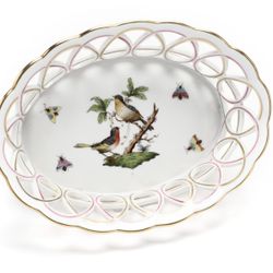 Herend Porcelain "Rothschild Bird" Oval Dish