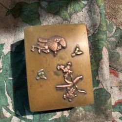 Middle eastern brass pill box