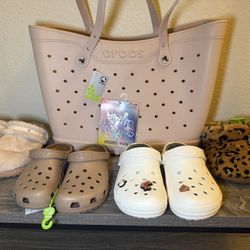 Crocs Shoes And Bag