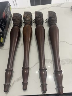 Decorative solid wood tables legs