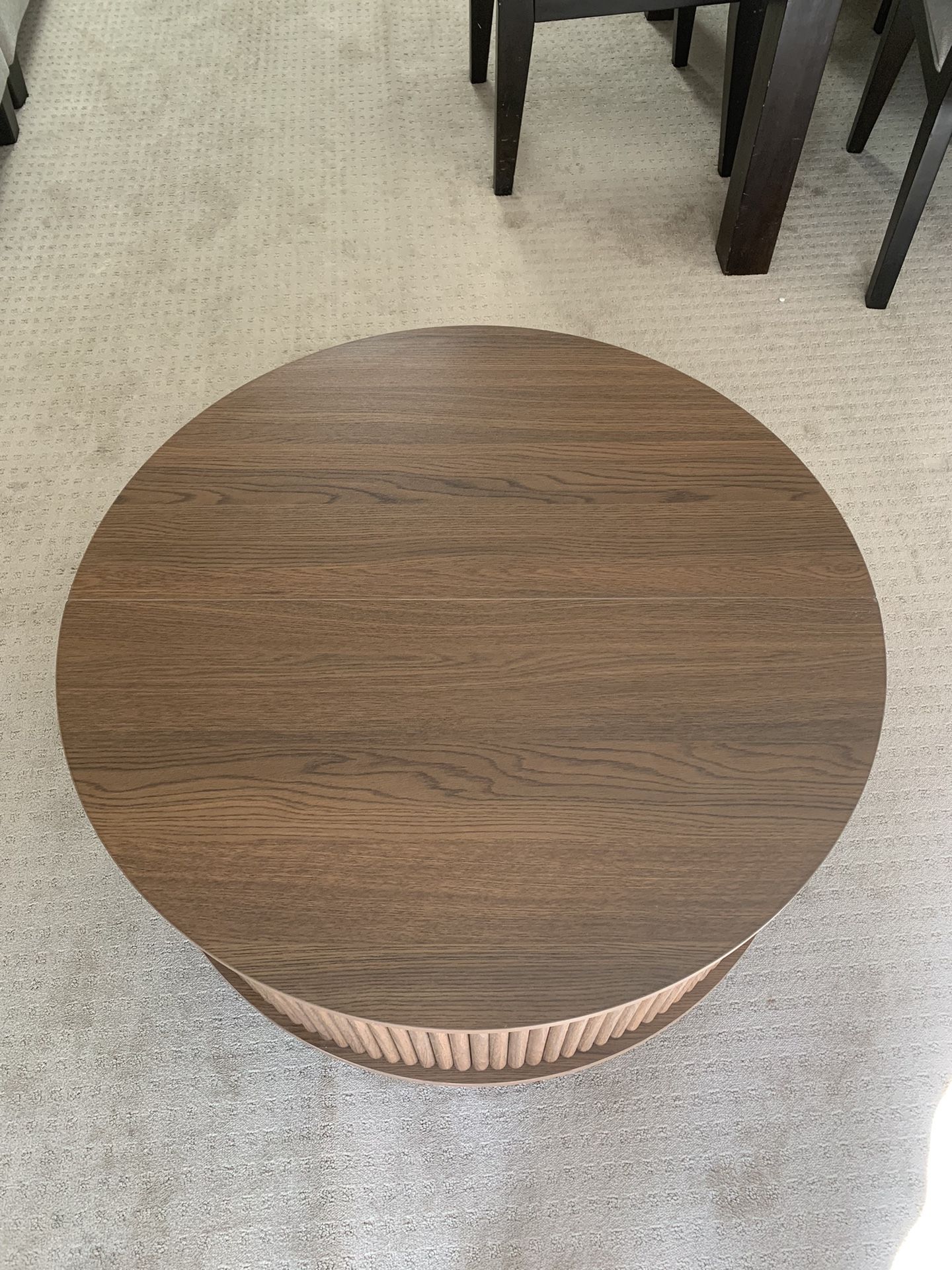 New Round Coffee Table, Walnut