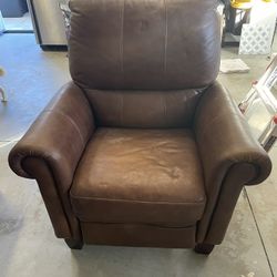 Brown Leather Reclining Chair