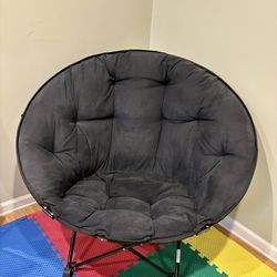 Huge Black Moon / Papasan Chair 