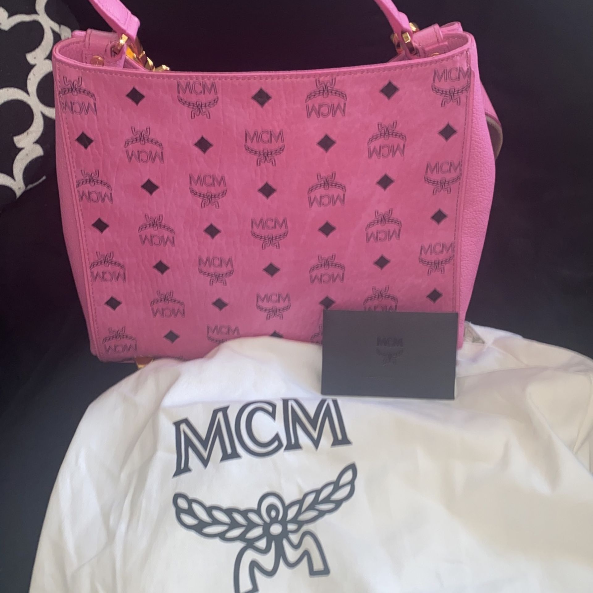 Authentic Mcm Pink Handbag