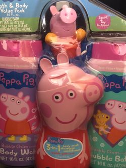 12 c/u Bath & Body Pepa Pig And Paw Patrol