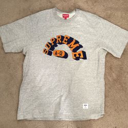 Grey Supreme Alpha Omega Shitt