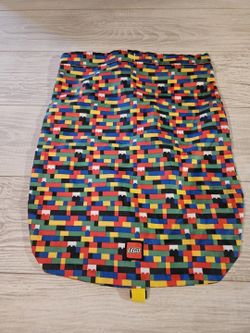 LEGO Branded Brick Pattern Tote Bag Multicolor Size 18x13 Shoulder Strap