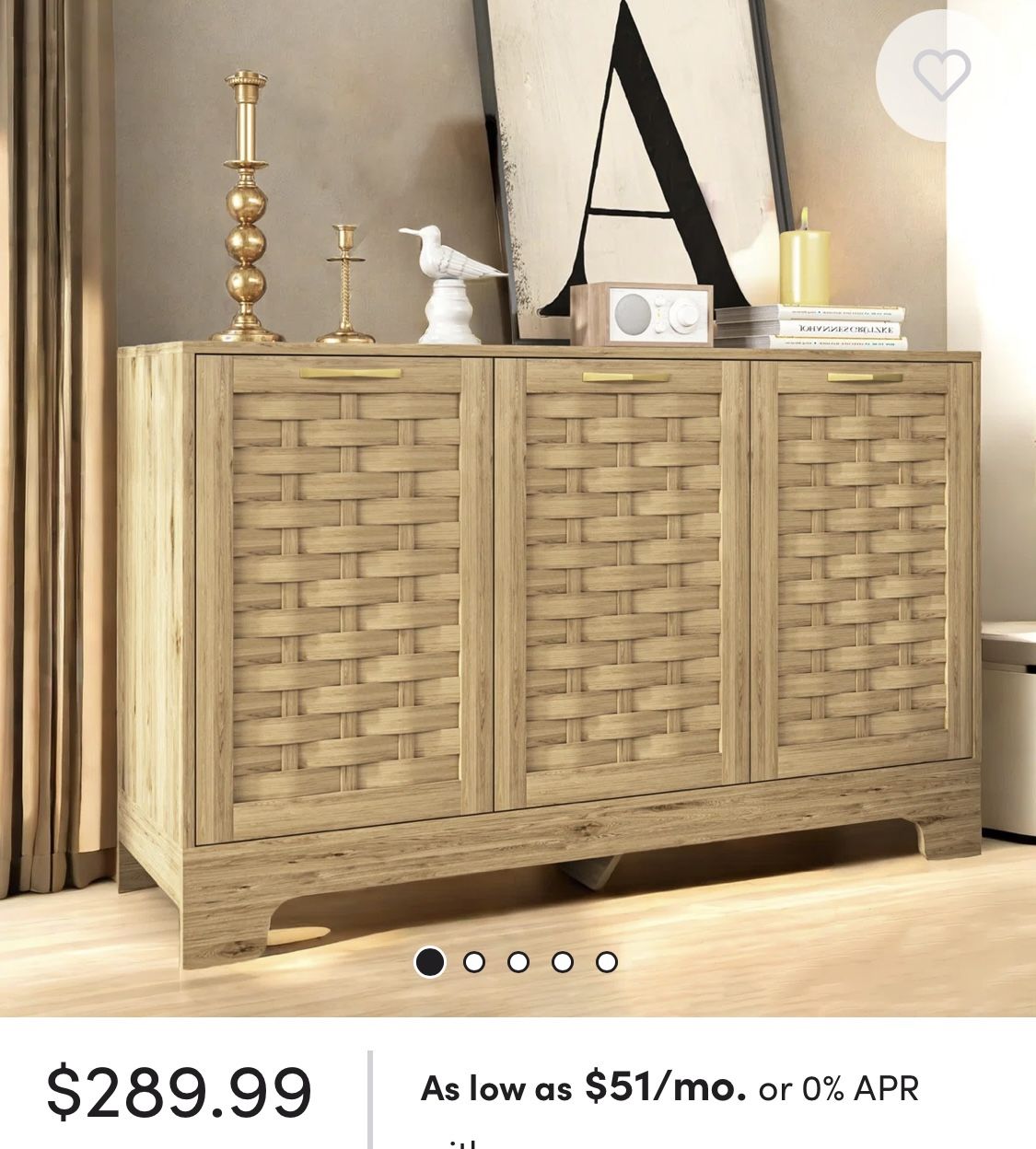 Accent Storage Cabinet / Buffet Sideboard / Media Stand Console Entryway Table