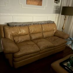 Genuine leather sofa