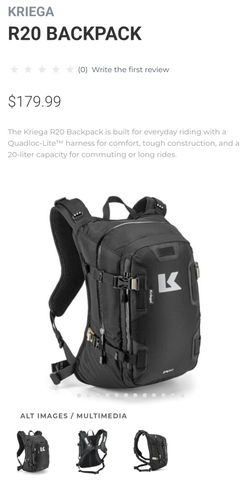 Kriega R20 Motorcycle Backpack
