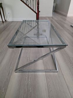 Glass tables with 2 end tables