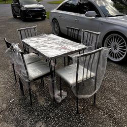 Kitchen Table Set 6 Chairs 🪑 Plus 1 
