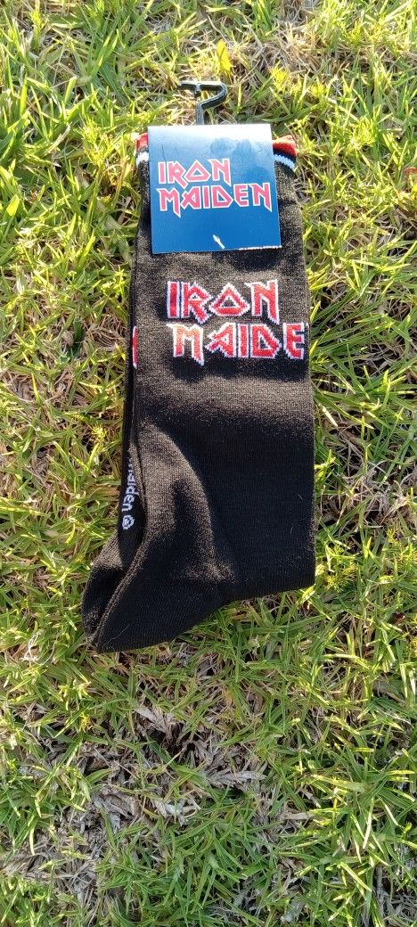 IRON MAIDEN SOCKS 1 PAIR SIZ 7-12