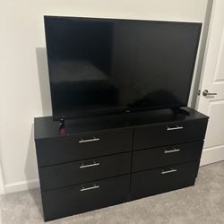 Black Dresser Silver Handles