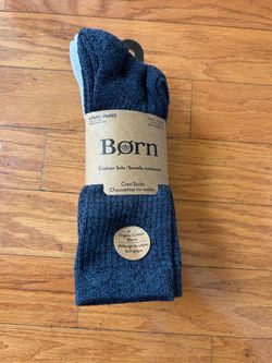 Born Men’s Cushion Sole Crew Socks – 6 Pack