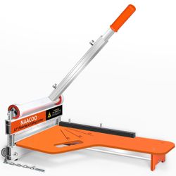 Laminate/Vinyl Floor Cutter, 13” Vinyl Plank Cutter with Wheel – Just 1 Step Meet Angle&Length Cutting, Flooring Tools - Cuts Laminate Floor, Engineer