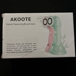 Akoote Facial Cleansing Brush Blue