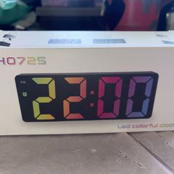 Slim Colorful Led Alarm Clocks
