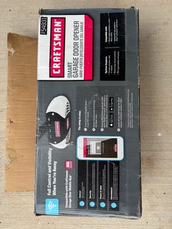 NEW Craftsman 1-1/4 HPS Smart Garage Door Opener Belt Drive – $250