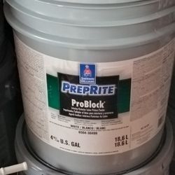 5 Gallons Of Sherwin Williams Prep Rite Interior/Exterior Primer