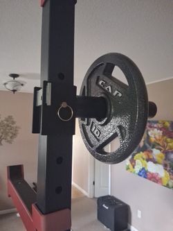 Squat Rack Accesories And Work Out Bench For Sale Altogether Or Seperated