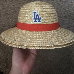 LA Dodgers One Piece Luffy Straw Hat SGA