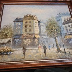 Caroline Burnett oil painting..ARTISTIC INTERIORS INC.