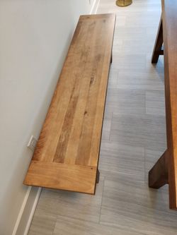 Pottery Barn Reed Dining Bench