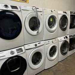 SAMSUNG SET STEAM WASHER AND ELECTRIC DRYER 