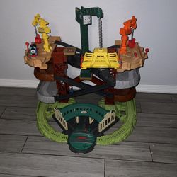 Thomas & Friends Multi-Level Toy Track Set, Trains & Cranes Super Tower with Thomas & Percy Engines for Preschool Kids Ages 3+ Years​   