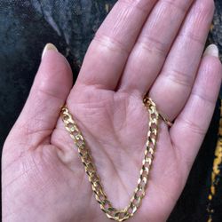 14k CURB BRACELET 
