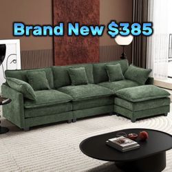 New Sealed In Box ‼️ Dark Green Modular Sectional Couch 🛋️ 