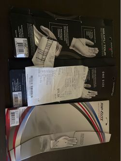 Brand New Golf Gloves 3-Pack Bundle (Maxfli & Top-Flite) Price: $40 for all 3
