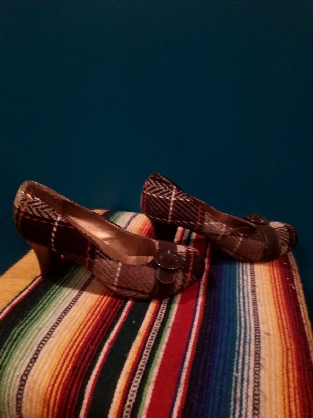 Plaid Heels