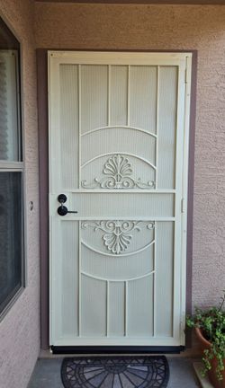 Security Door Heavy-Duty 36x80 Almond (Installation Included)