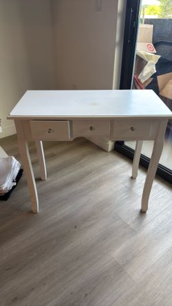 White small desk