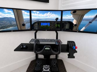 Complete Triple Monitor Flight Simulator Setup – Just Add Your PC!