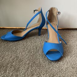 Blue Strap Heels 