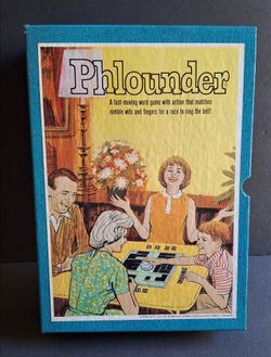 Vintage 1962 3M Phlounder Bookshelf Word Game **Unplayed Condition**