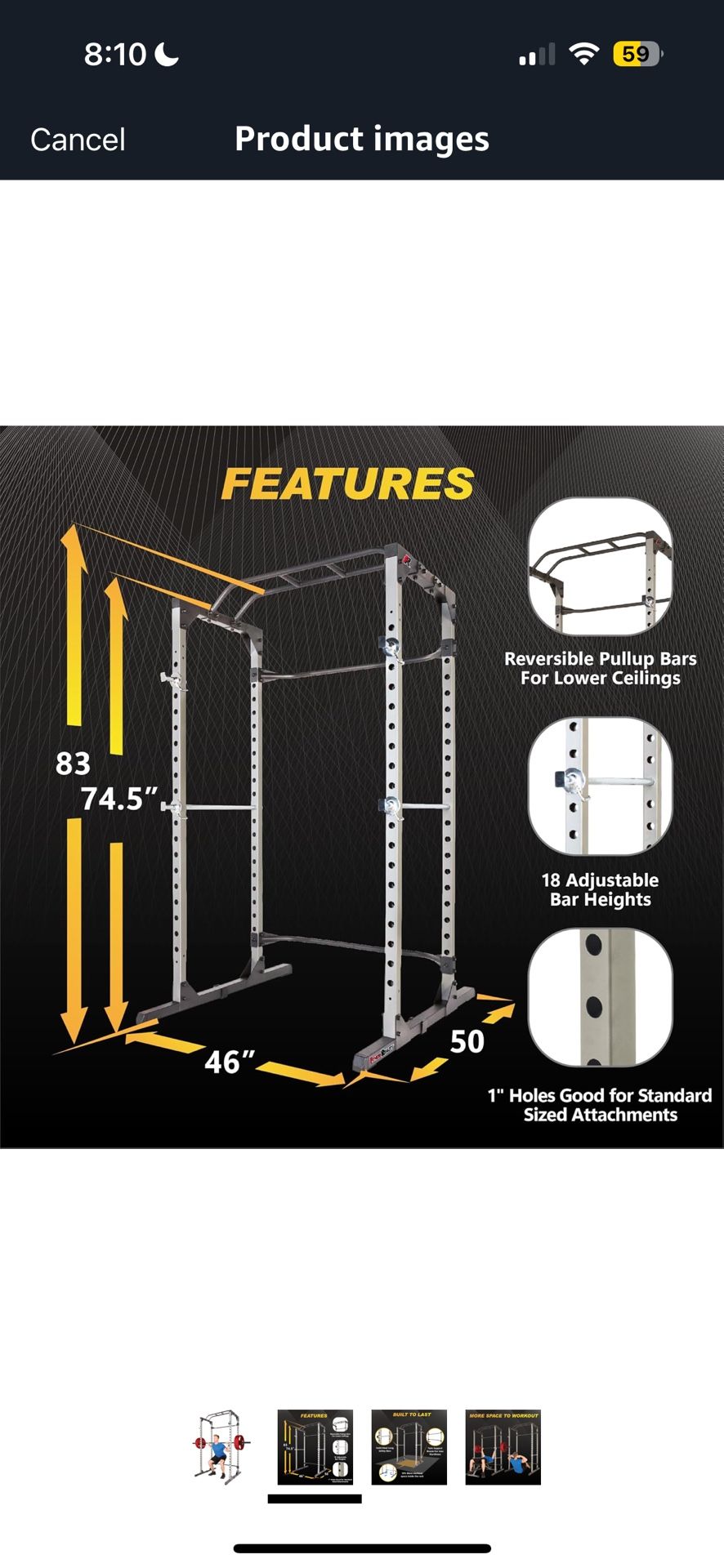 Power Cage, Squat Rack, Home Gym