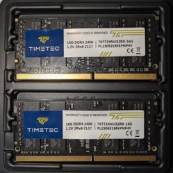 32GB (2x16GB) DDR4 2400 RAM