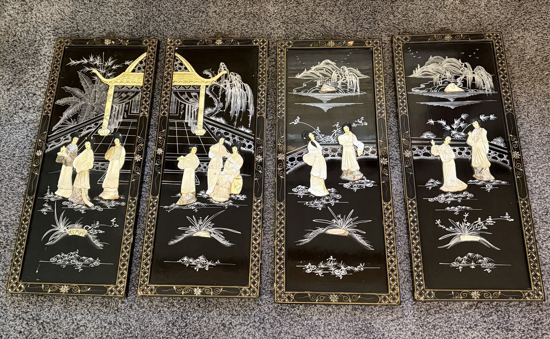 Chinese Vintage Wall Art & Planter