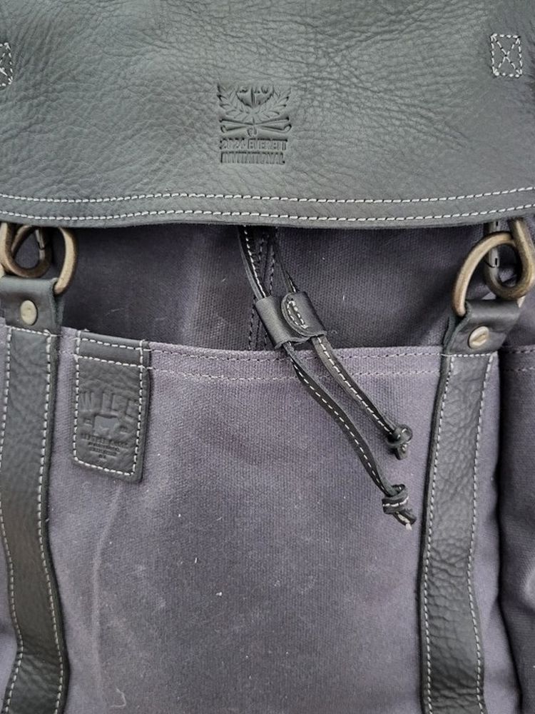 BRAND NEW "WILL" LEATHER/CANVAS BACKPACK
