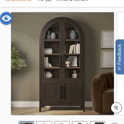 New in the box Aspen 80" Bookcase. Color: Dark Brown. Sea Sizes In Picture Or Description
