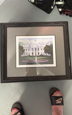 Framed Picture Of WhiteHouse 2010 Barack Obama White House Commemorative