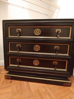 End Table Three Drawers