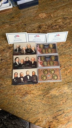US Presidential Dollar Proof Sets