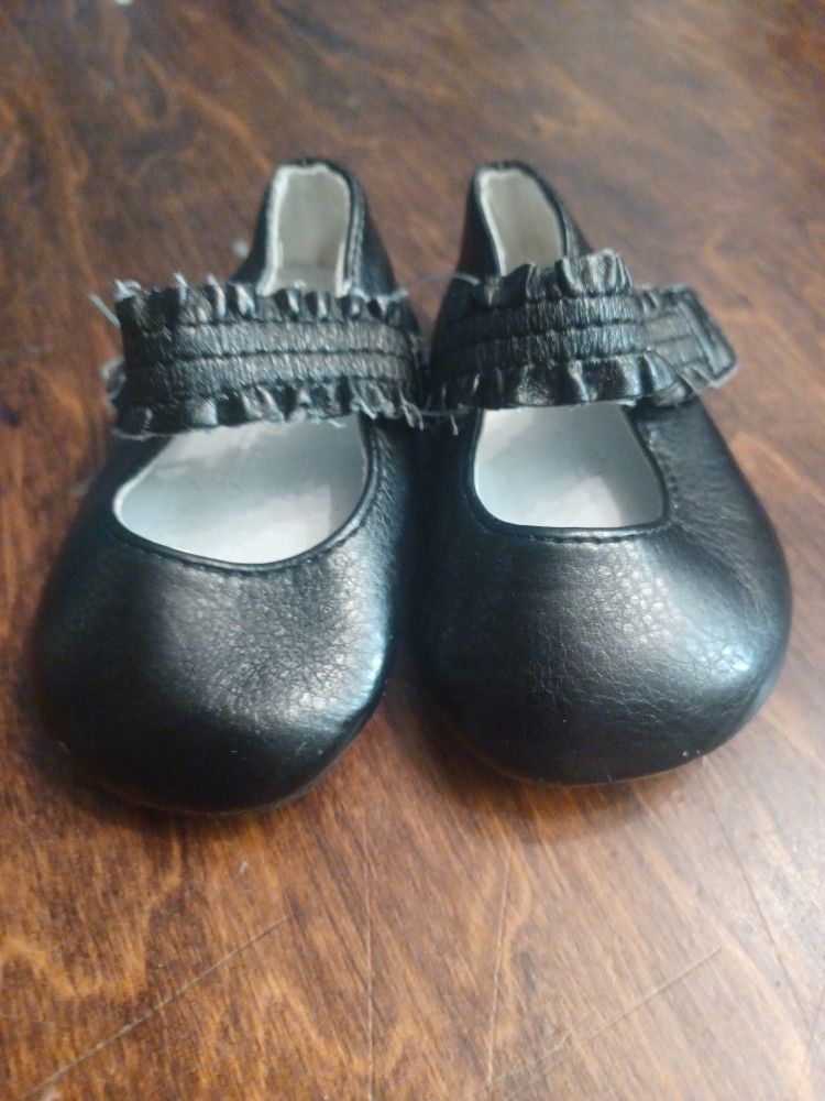 Baby/Toddler Black Dress Up/Slip-on Shoes